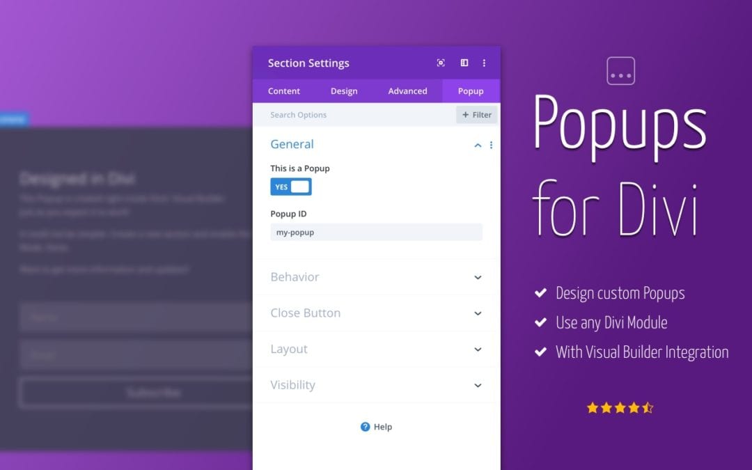Popups for Divi