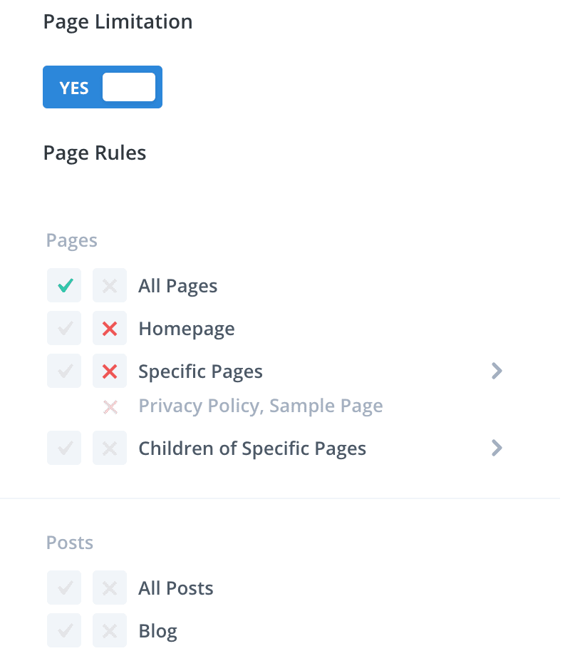 Divi Areas Pro Page Rules