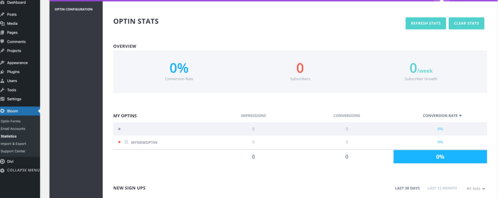 Bloom Stats Dashboard