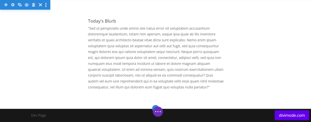 Divi blurb element