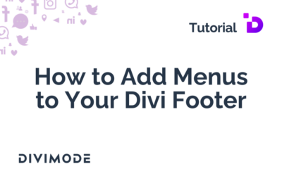 How to Add Menus to Your Divi Footer