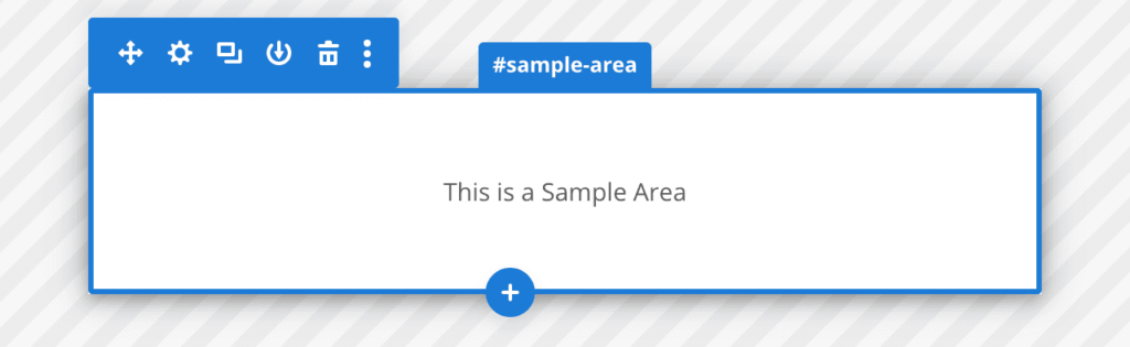 Sample Popup Area