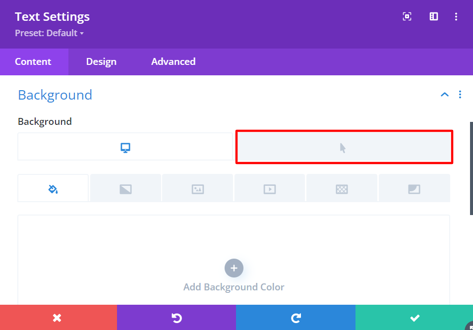 Divi hover effects access