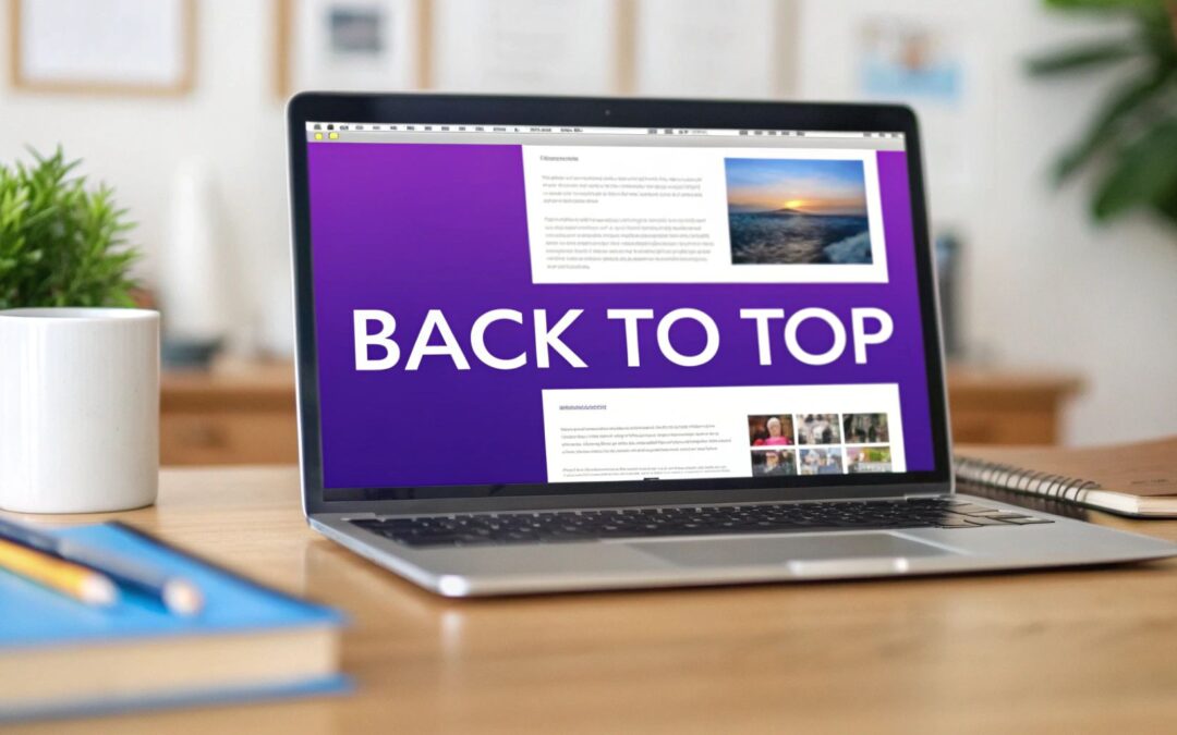 Add a Back to Top Button in Divi The Easy Way