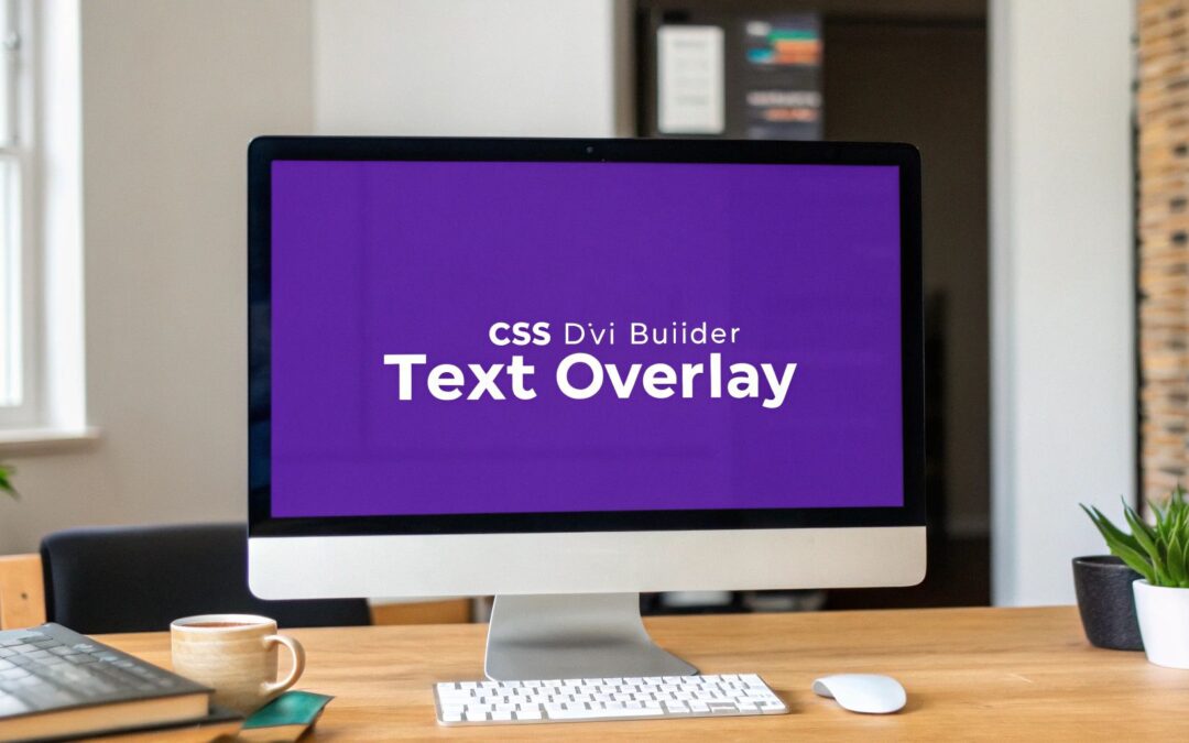 How To Put Text Over Image Using CSS And Divi Builder