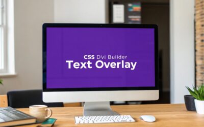 How To Put Text Over Image Using CSS And Divi Builder