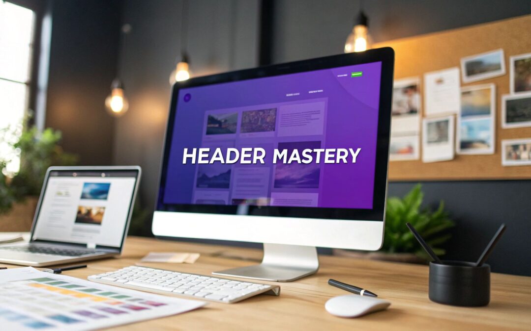 Examples of website headers: 50 Inspiring Designs to Elevate UX