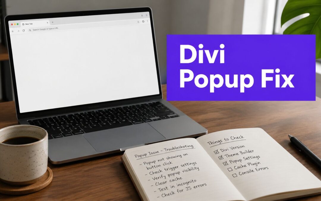 Popups for Divi Not Working